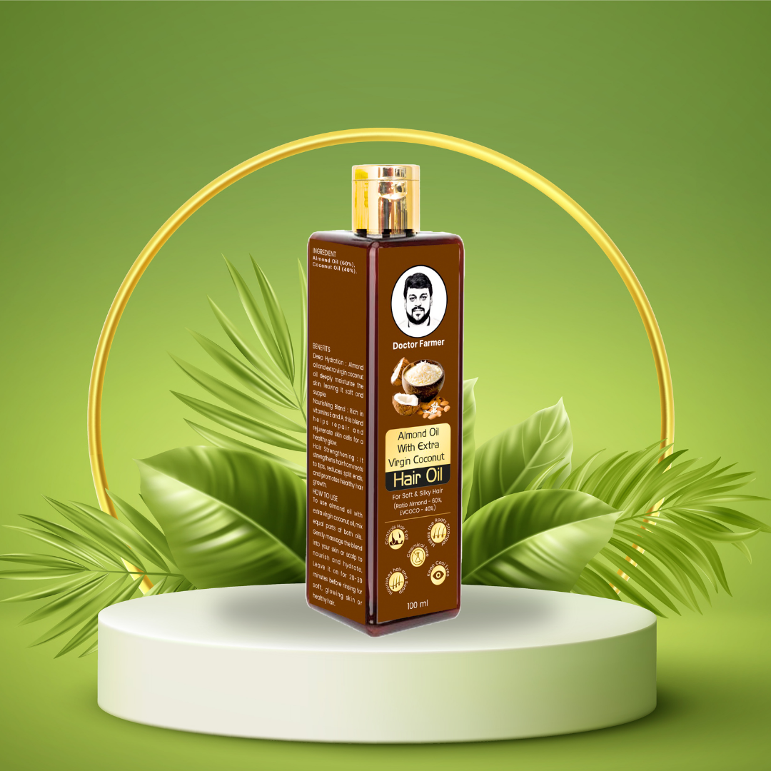 Doctor Farmer Almond with Coconut Hair Oil, 100ml