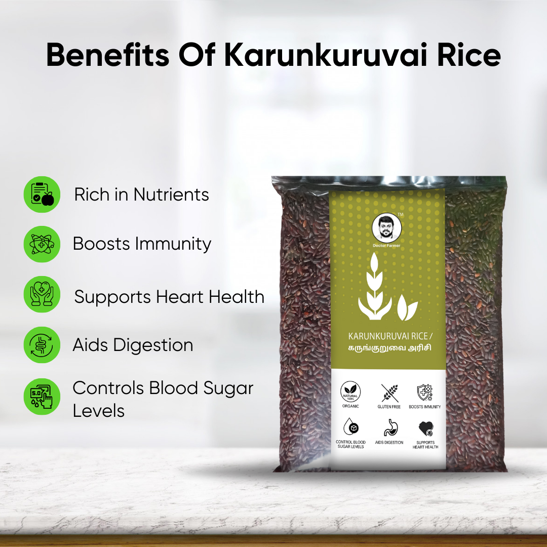 Doctor Farmer Traditional Karunkuravai Rice