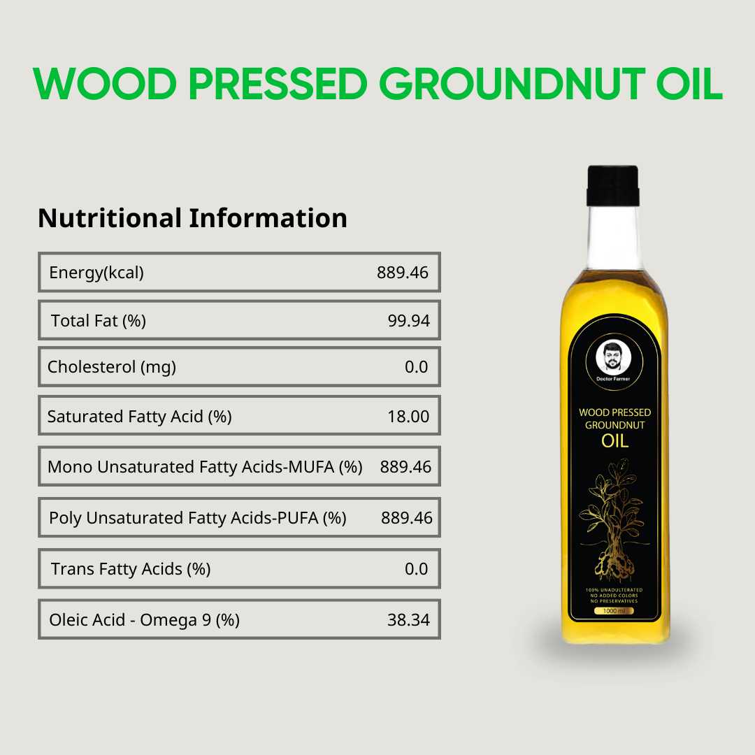 Doctor Farmer Wood Pressed Groundnut Oil