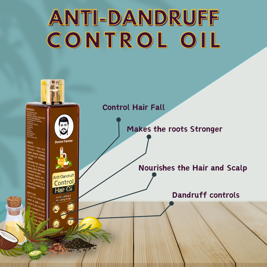 Doctor Farmer Anti-Dandruff Control Hair Oil, 100ml