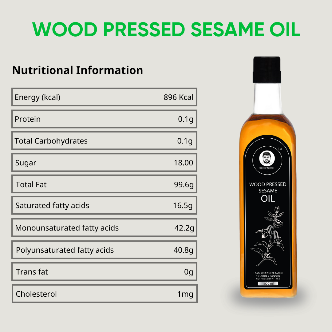 Doctor Farmer Wood Pressed Sesame Oil