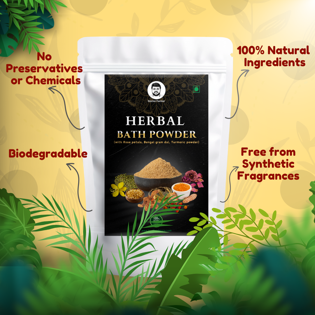 Doctor Farmer Herbal Bath Powder, 500gms