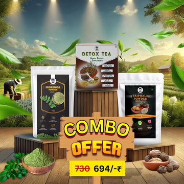 Doctor Farmer Detox Tea, Moringa & Triphala Powder Combo Pack