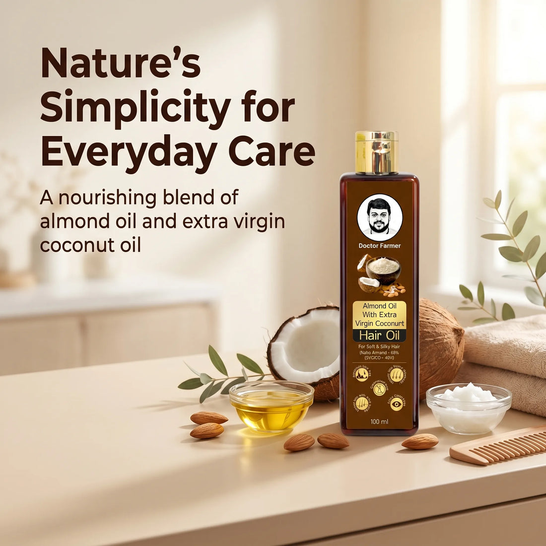 Doctor-Farmer-Almond-oil-with-extra-virgin-Coconut-Hair-oil-Hero-image-jpg