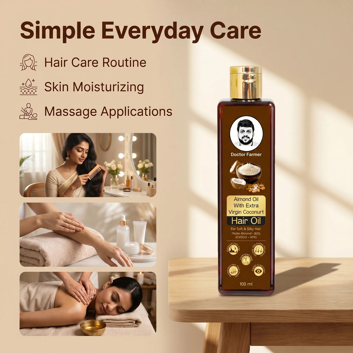 Doctor-Farmer-Almond-Oil-With-Extra-Virgin-Coconut-Hair-Oil-How-to-use-image