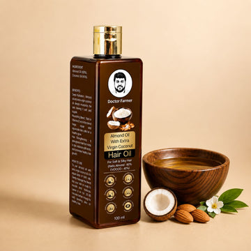 Doctor-Farmer-Almond-oil-with-extra-virgin-Coconut-Hair-oil-Hero-image-jpg