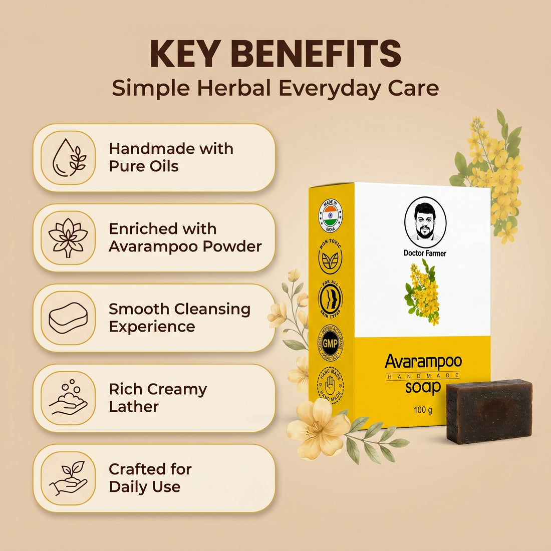 Doctor Farmer Avarampoo Soap