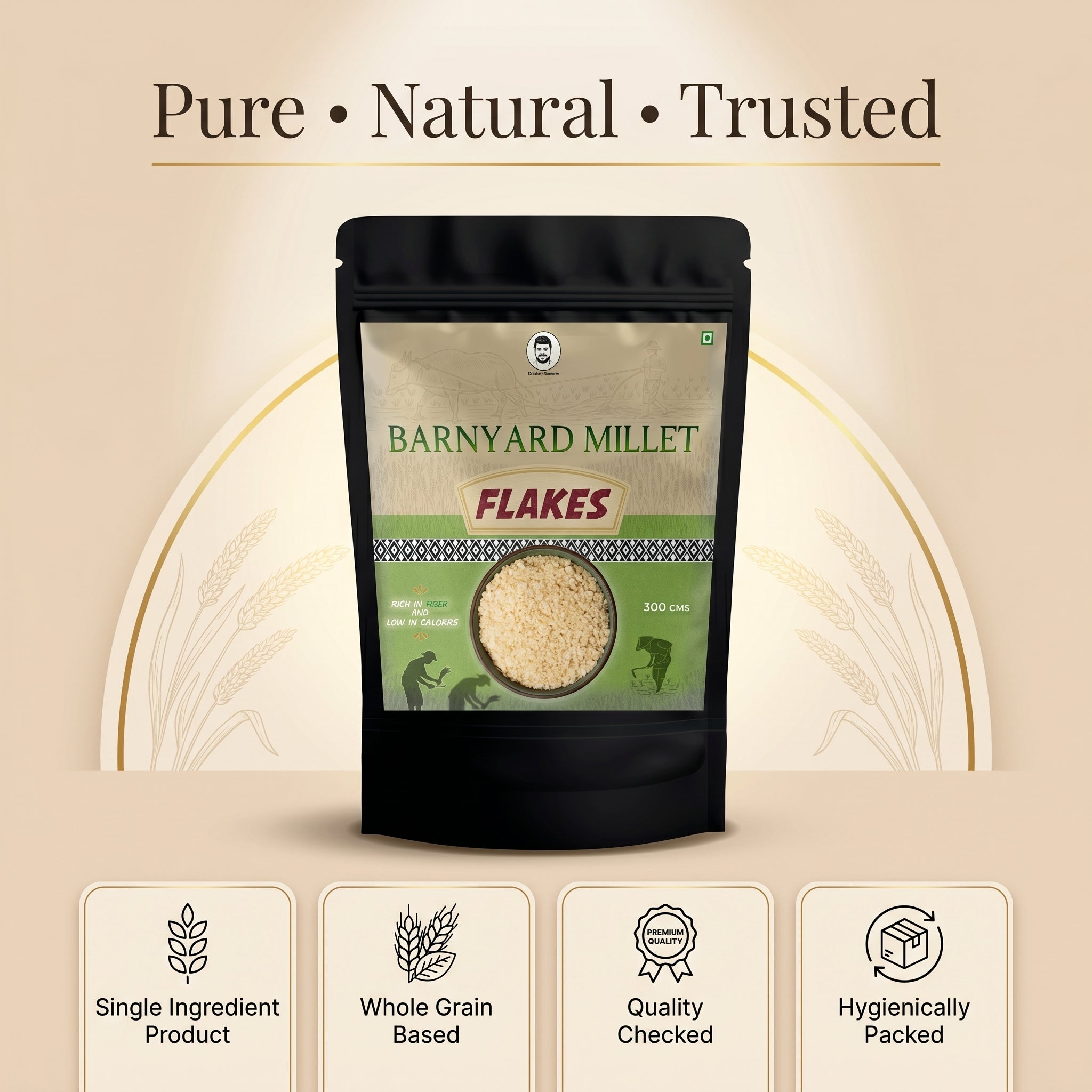 Doctor Farmer Barnyard Millet Flakes (Aval) 300gms