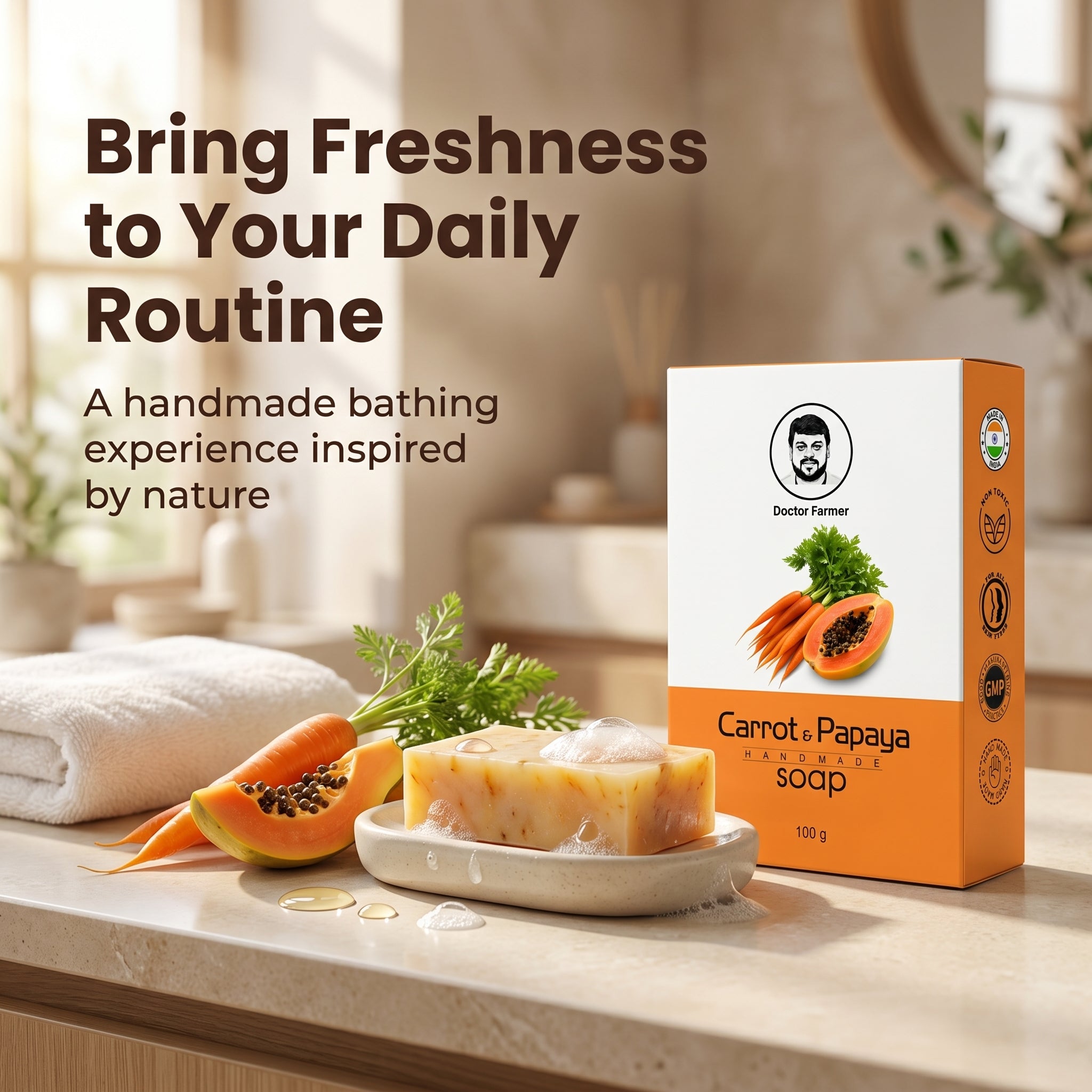 Doctor Farmer Carrot & Papaya Soap