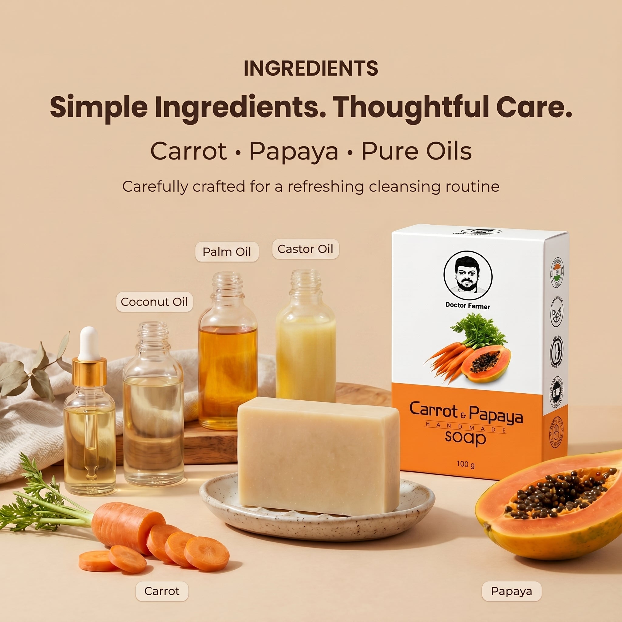 Doctor Farmer Carrot & Papaya Soap