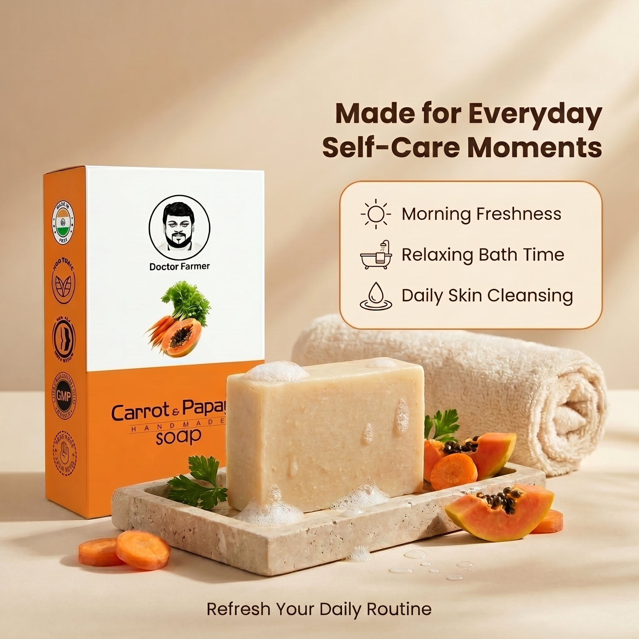 Doctor Farmer Carrot & Papaya Soap