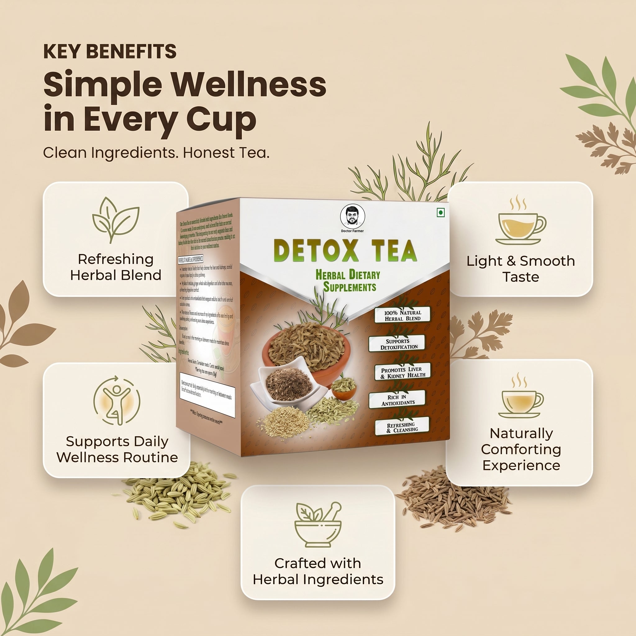 Doctor Farmer Detox Tea 1 Box (20 Tea Bags)