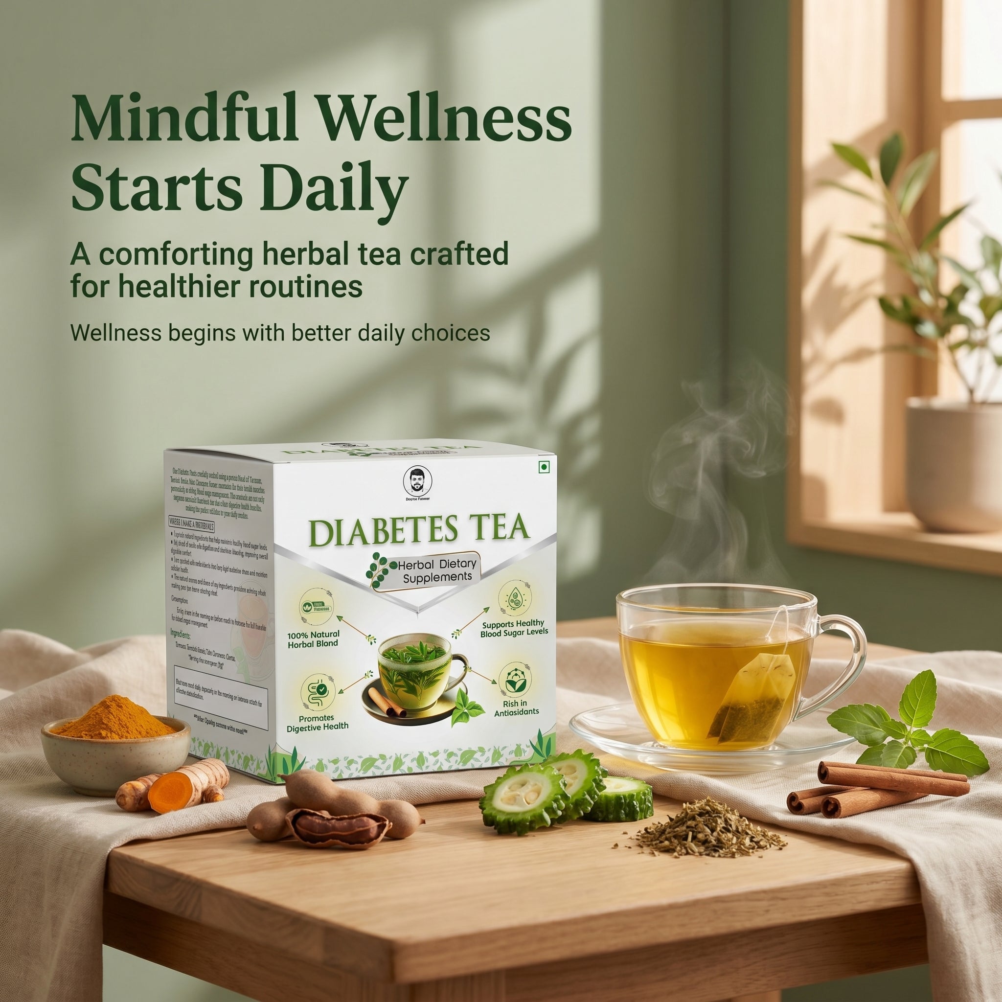 Doctor Farmer Diabetes Tea 1 Box (20 Tea Bags)
