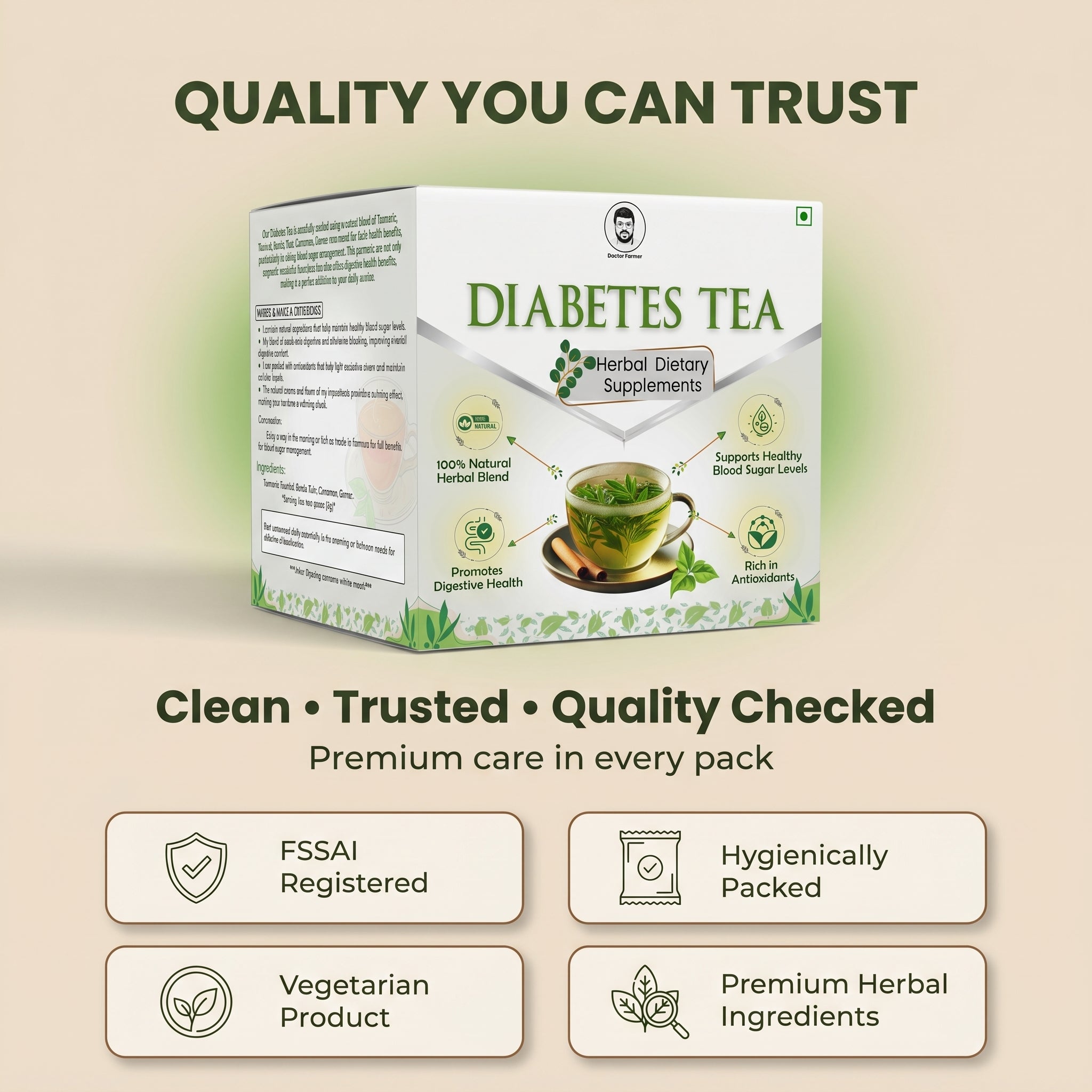 Doctor Farmer Diabetes Tea 1 Box (20 Tea Bags)