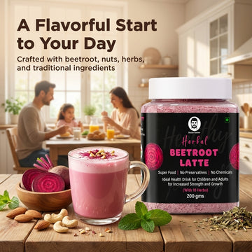 Doctor Farmer Herbal Beetroot Latte | Natural Children Drink | 200gms