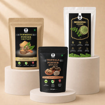 Doctor Farmer Triphala powder 250 gms, Doctor Farmer Turmeric powder, Doctor Farmer, Moringa Powder