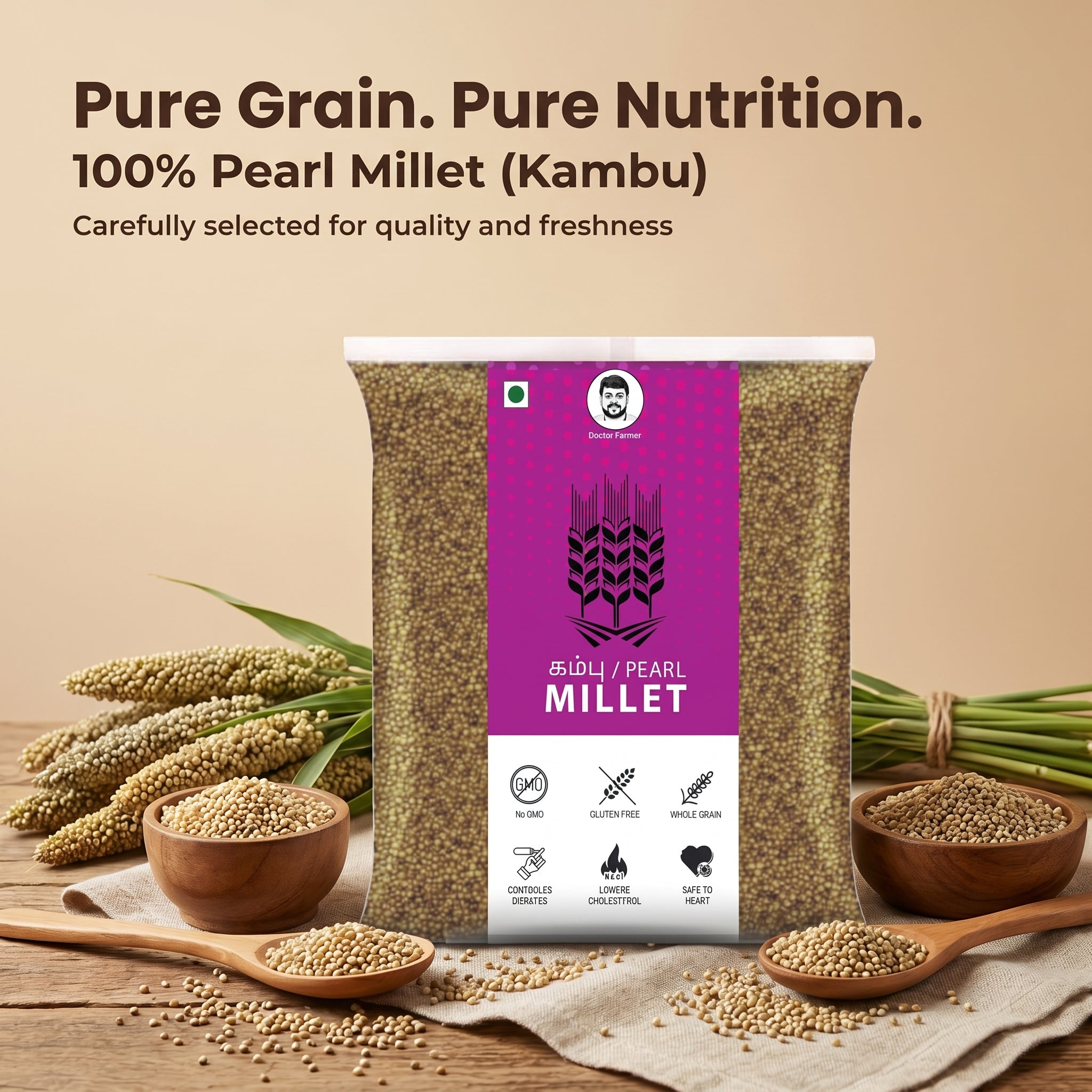 Doctor Farmer UnPolished Kambu Millet