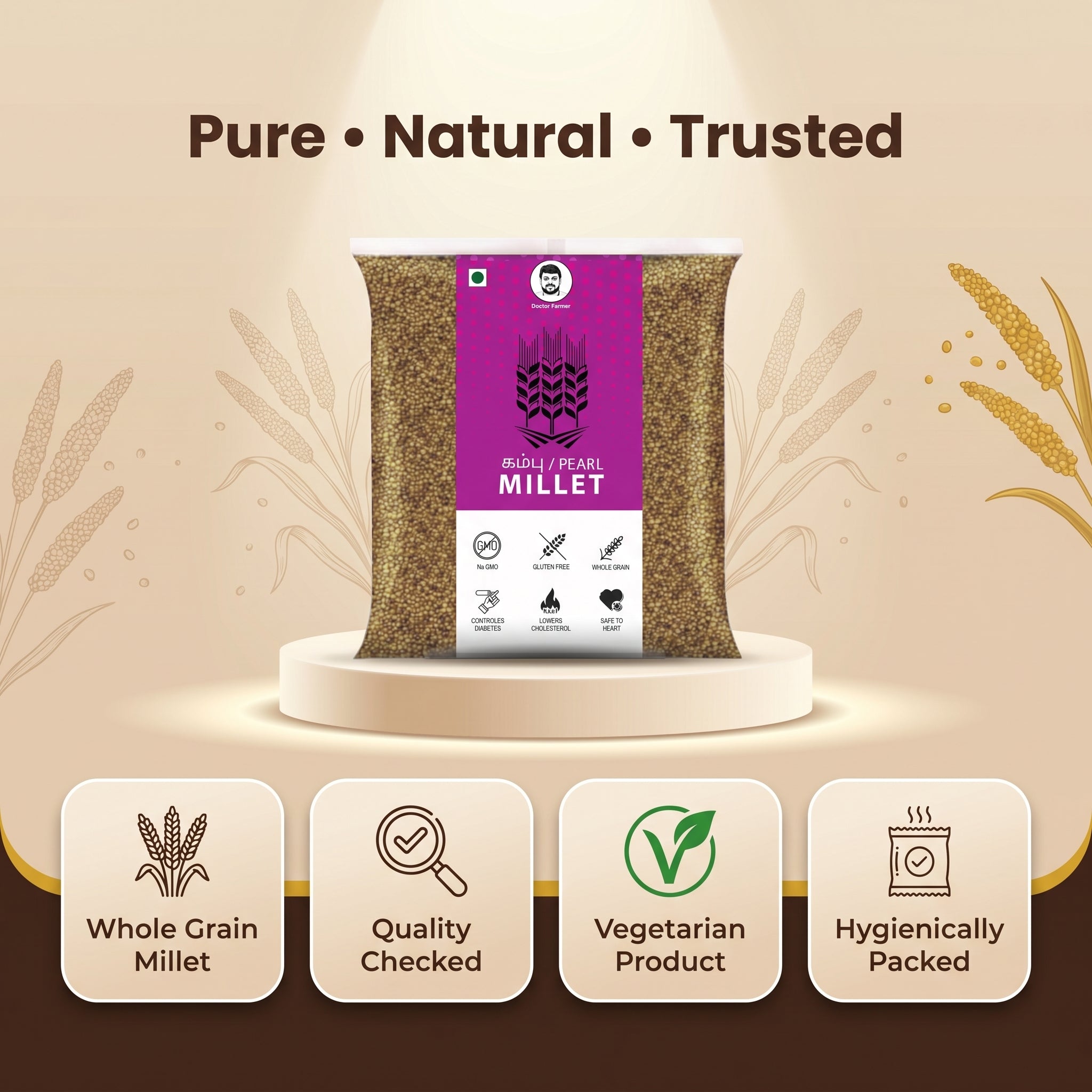 Doctor Farmer UnPolished Kambu Millet
