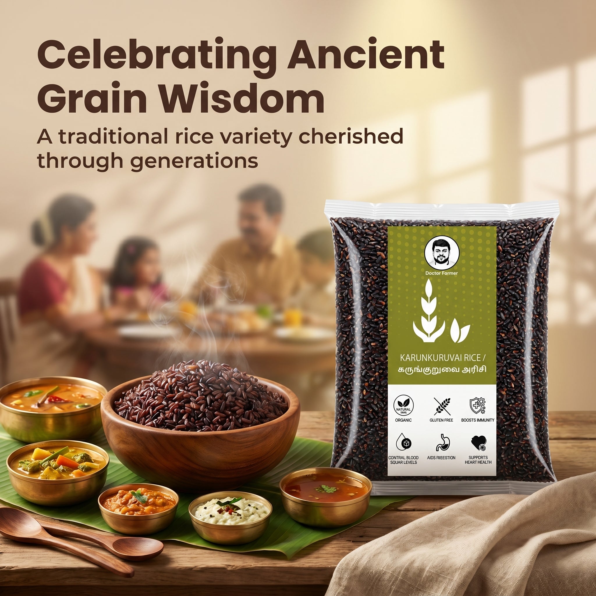 Doctor Farmer Traditional Karunkuravai Rice