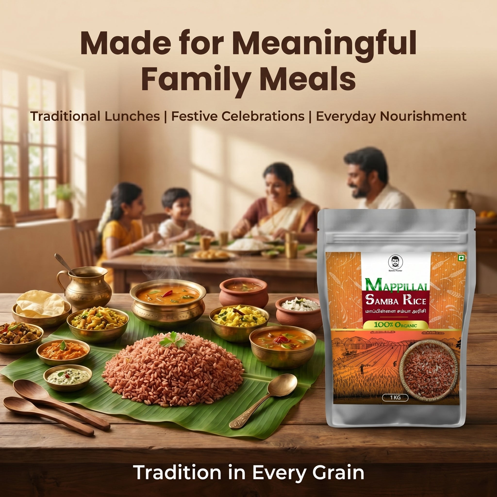 Doctor Farmer Traditional Mappillai Samba Rice 1Kg