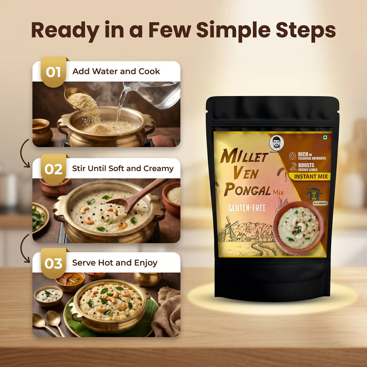 Doctor-Farmer-Millet-Ven-Pongal-How-to-use-image