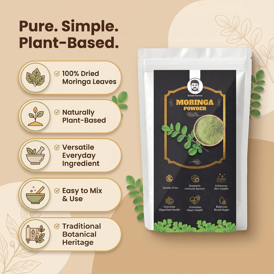 Doctor Farmer Moringa Powder, 250gms