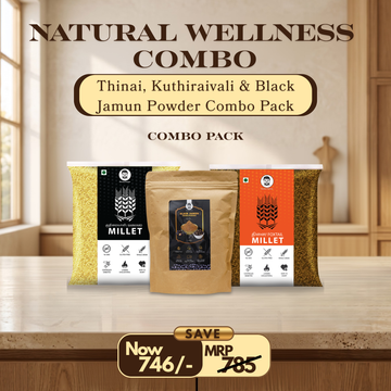 Doctor Farmer Thinai, Kuthiraivali & Black Jamun Powder Combo Pack