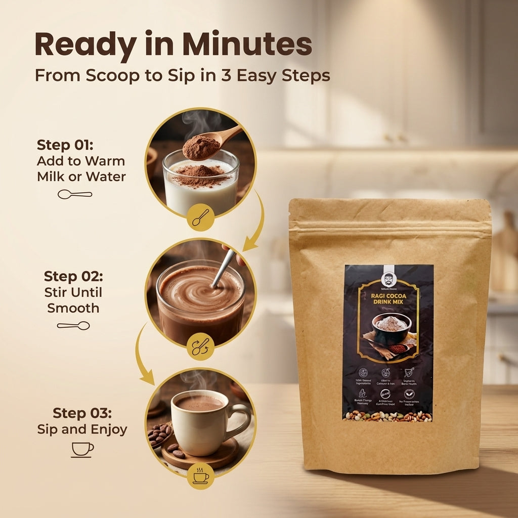 Doctor Farmer Ragi Cocoa Drink Mix, 250gms