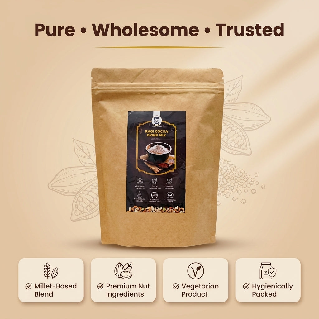 Doctor Farmer Ragi Cocoa Drink Mix, 250gms