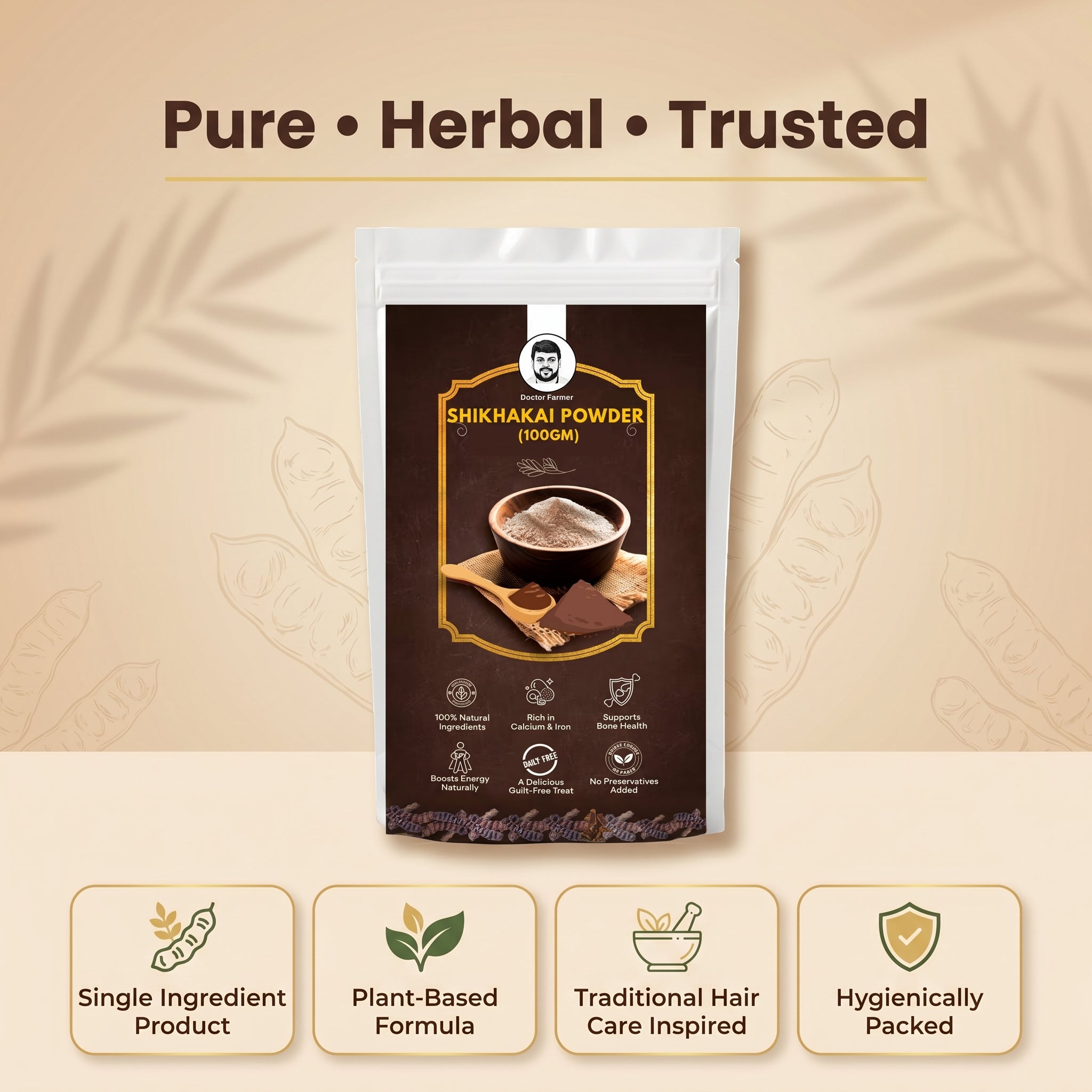 Doctor Farmer Shikhakai Powder, 100gms