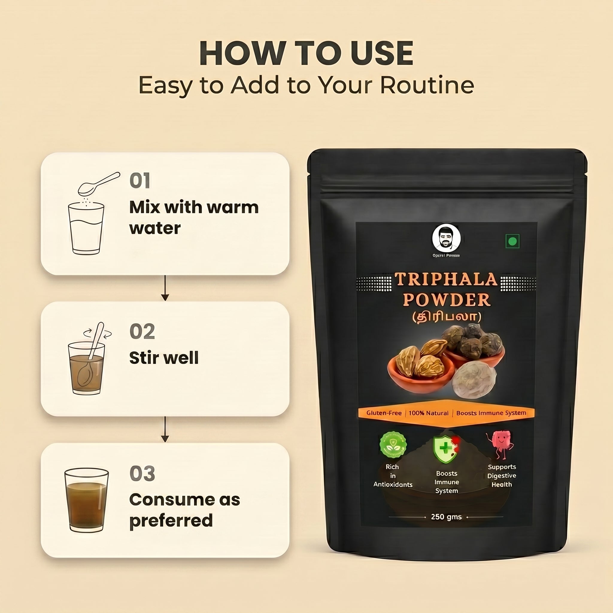 Doctor Farmer Triphala Powder, 250gms