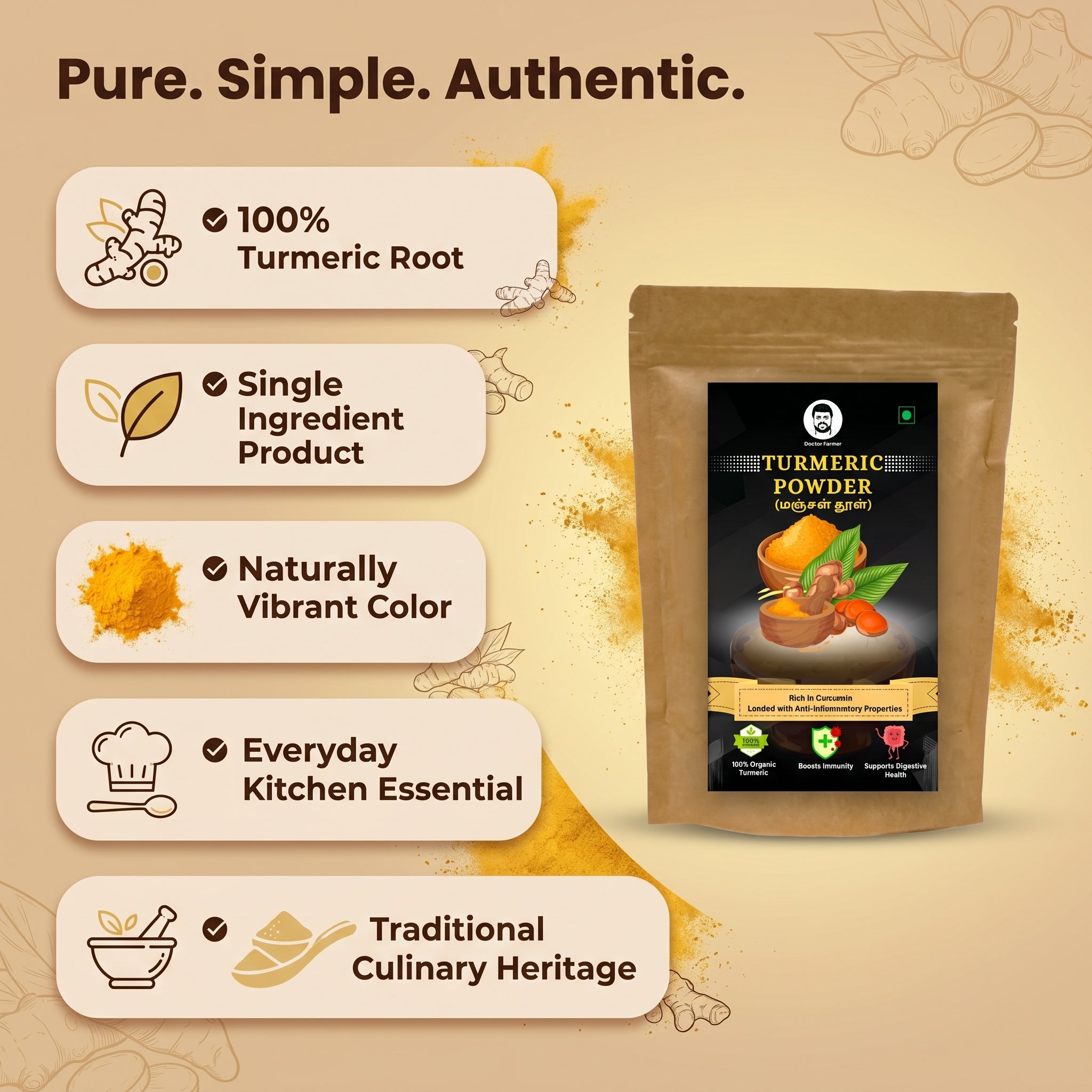 Turmeric Powder, 250gms